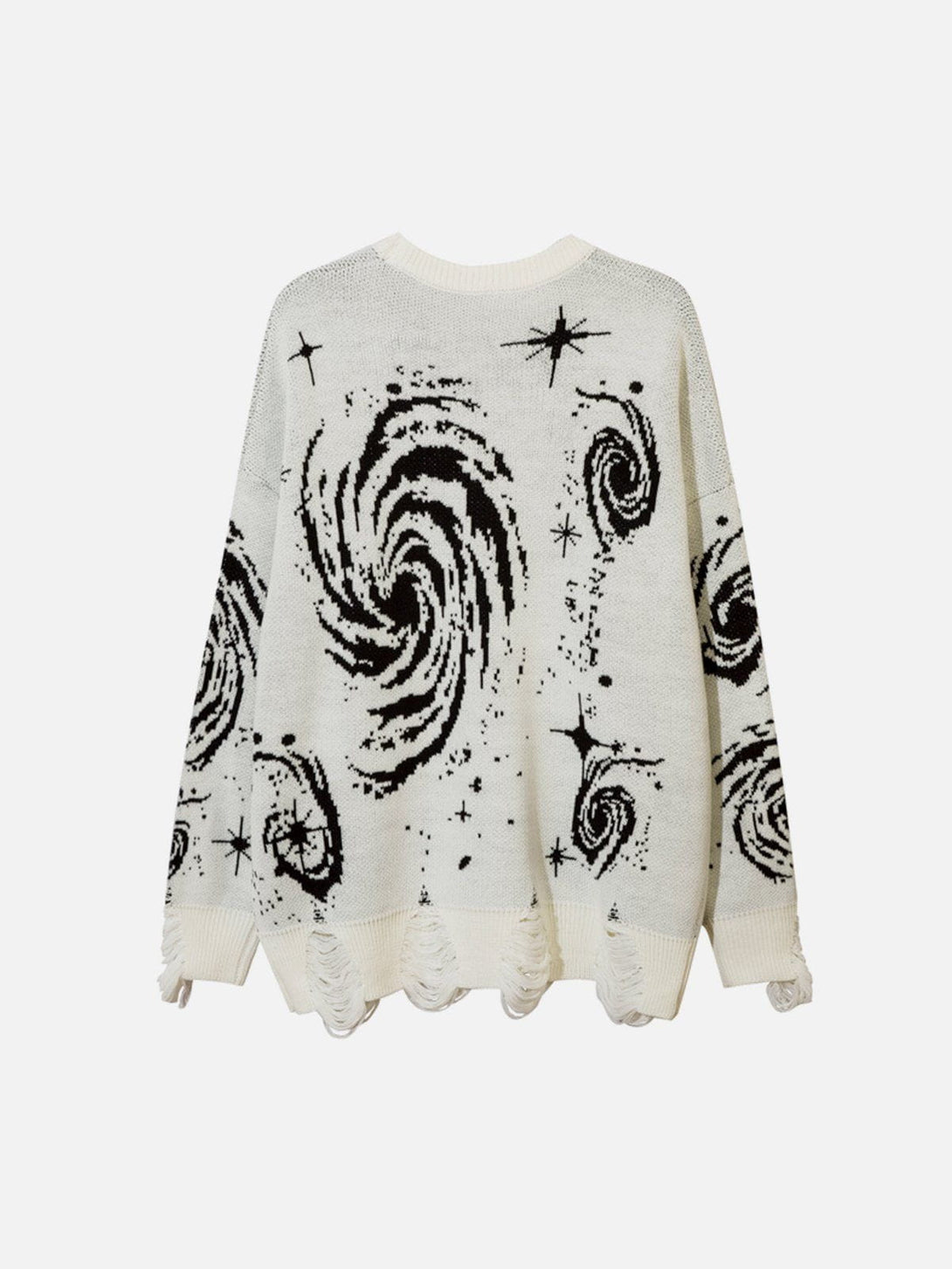 Lacezy - Starry Night Jacquard Knit Sweater- Streetwear Fashion - lacezy.com