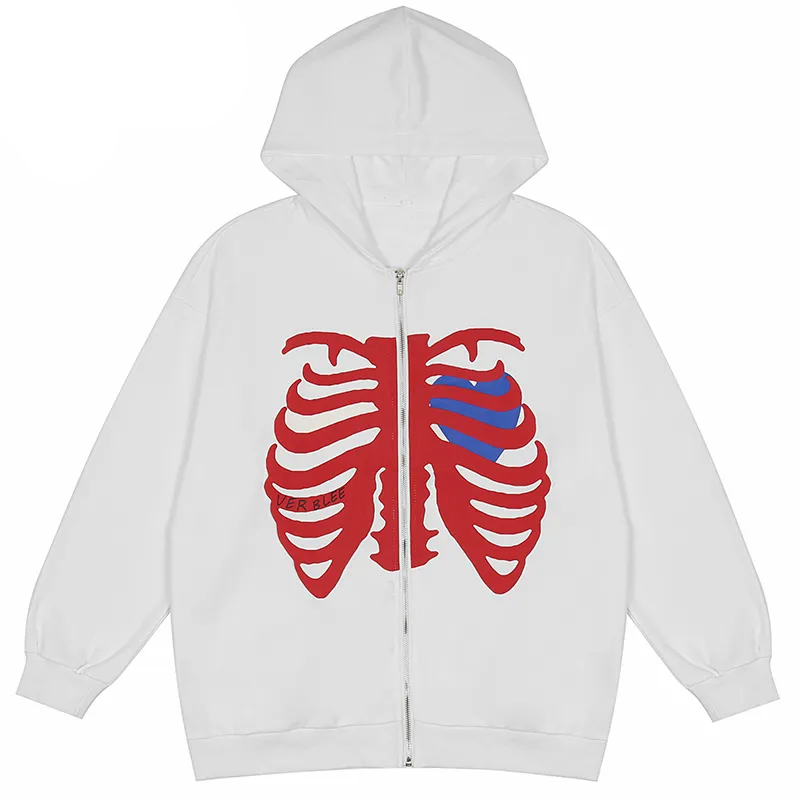 Lacezy - Sternum Skeleton Hoodie- Streetwear Fashion - lacezy.com