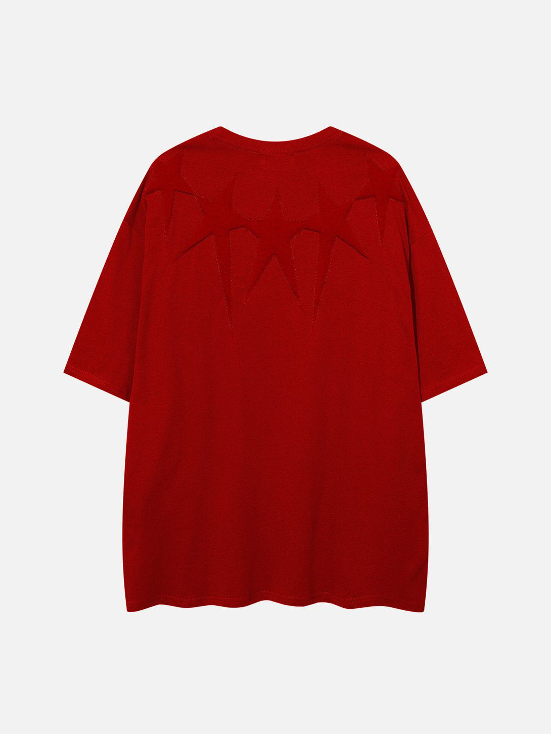 Lacezy - Stick Sponge Embroidered Stars Print Tee- Streetwear Fashion - lacezy.com