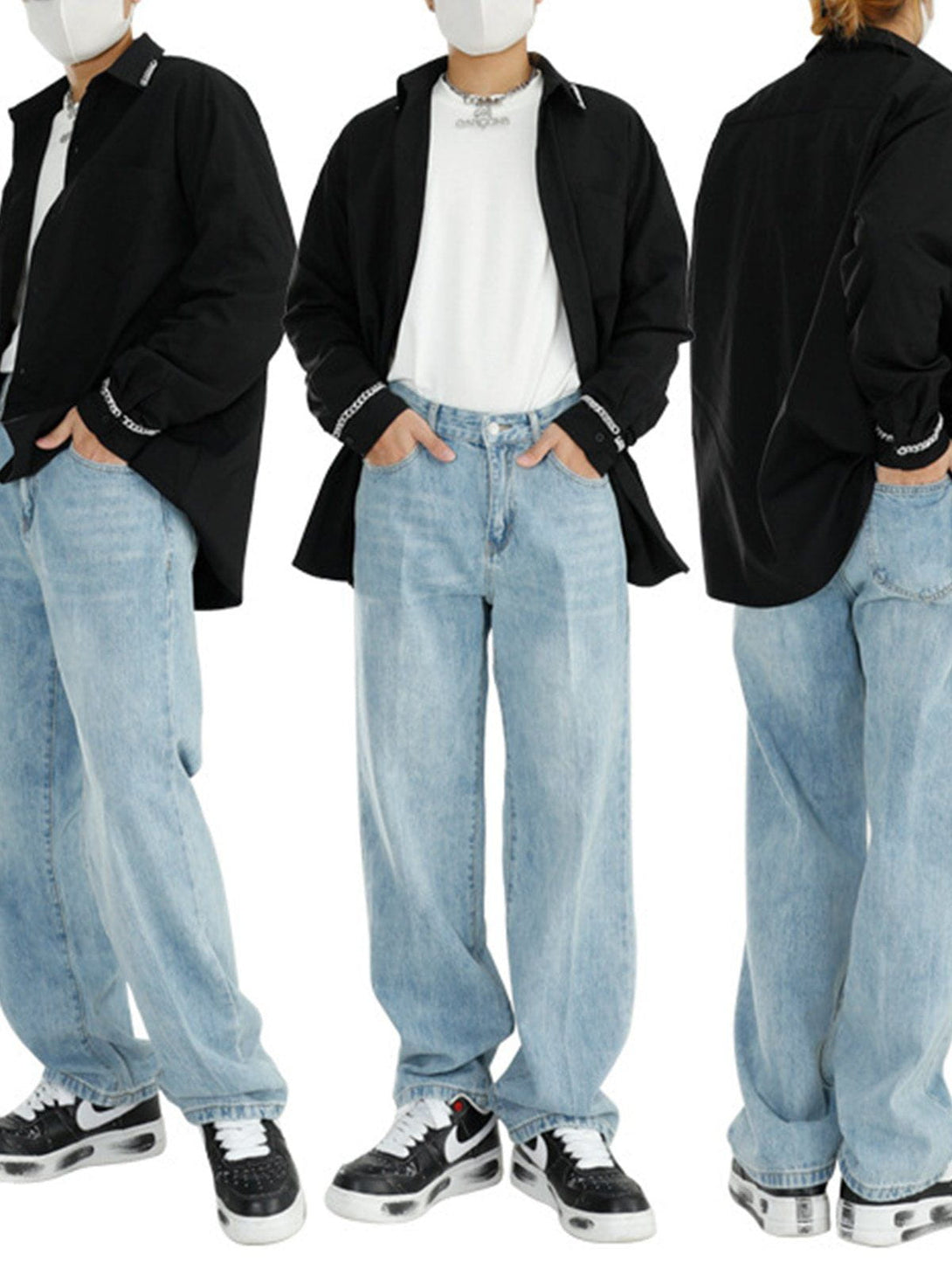 Lacezy - Straight Casual Jeans- Streetwear Fashion - lacezy.com