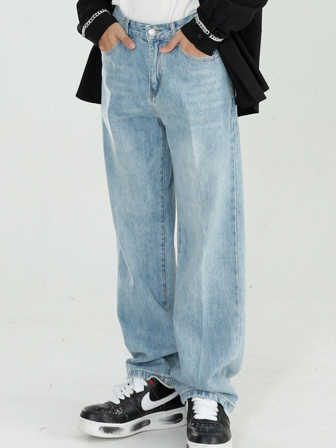 Lacezy - Straight Casual Jeans- Streetwear Fashion - lacezy.com