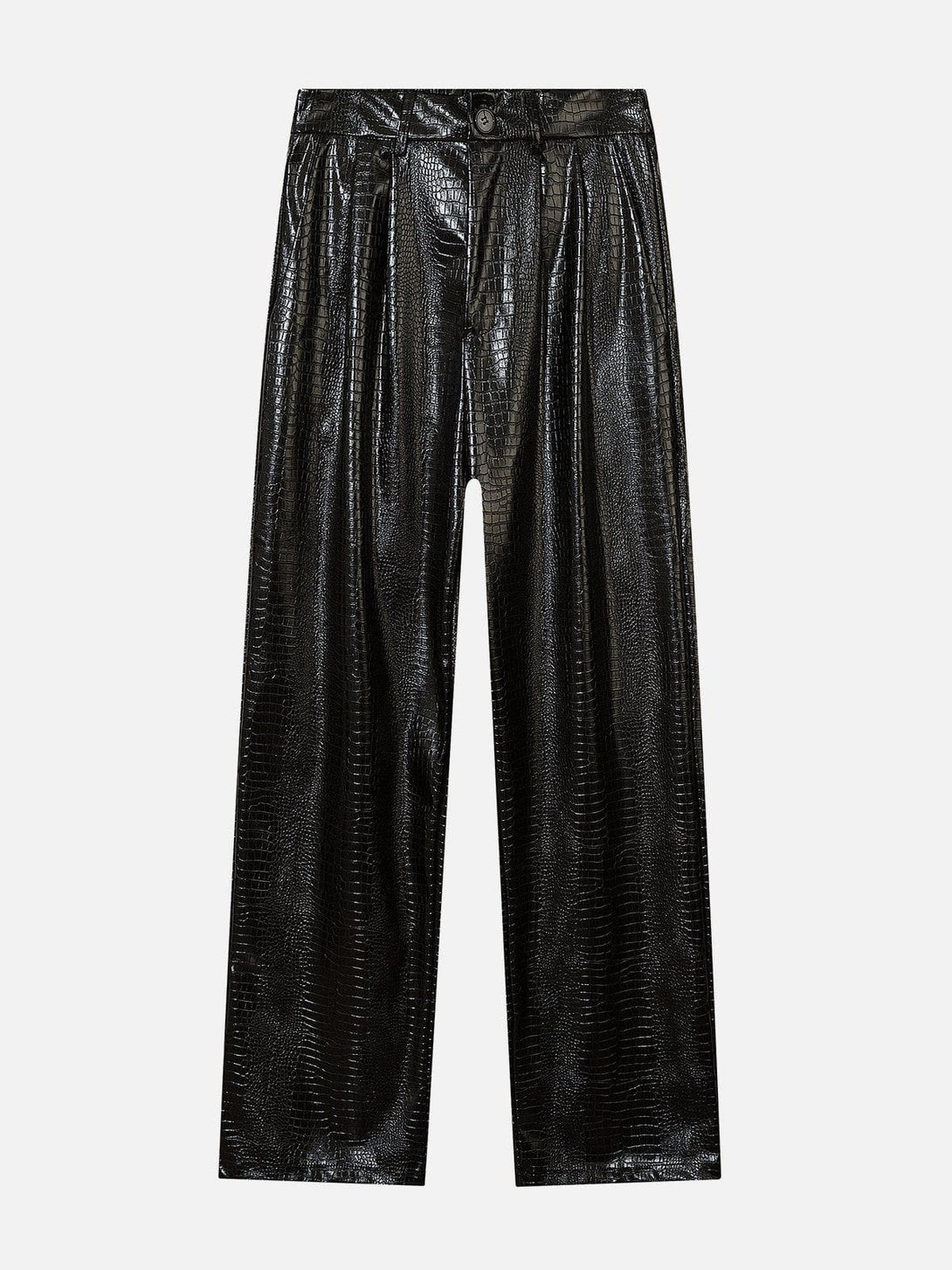 Lacezy - Straight Leather Pants- Streetwear Fashion - lacezy.com