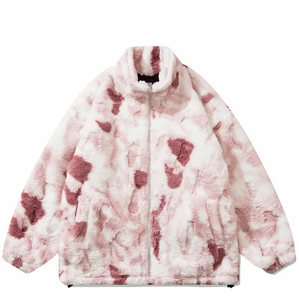 Lacezy - Streetwear Jacket Coat Fleece Rabbit Fur Coat- Streetwear Fashion - lacezy.com