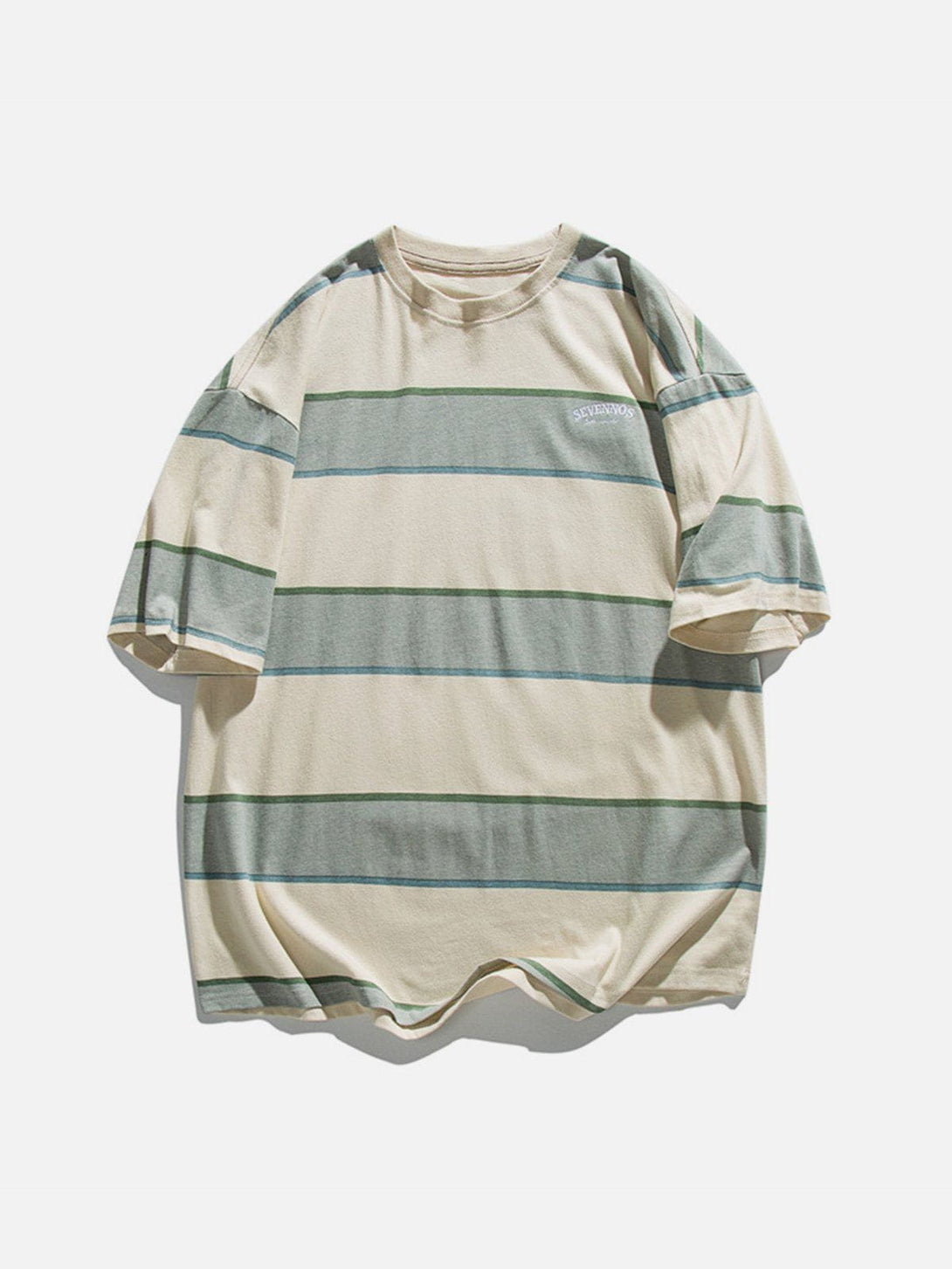 Lacezy - Stripe Cotton Tee- Streetwear Fashion - lacezy.com