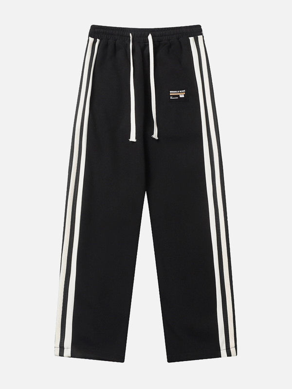 Lacezy - Stripe Drawstring Sweatpants- Streetwear Fashion - lacezy.com