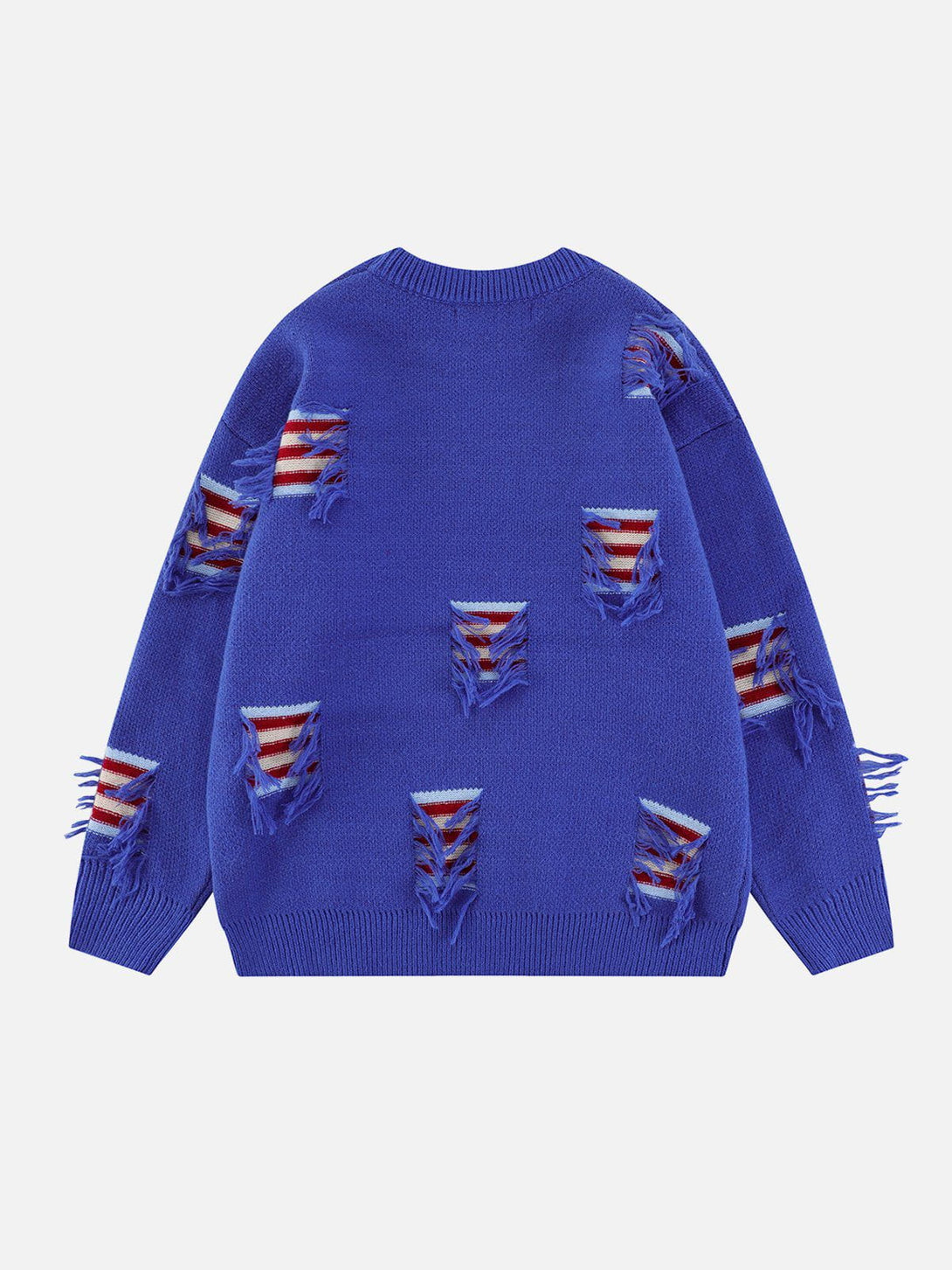 Lacezy - Stripe Hole Sweater- Streetwear Fashion - lacezy.com