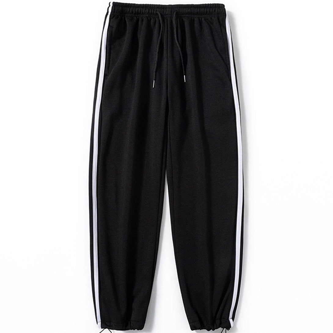 Lacezy - Stripe Sweatpants- Streetwear Fashion - lacezy.com