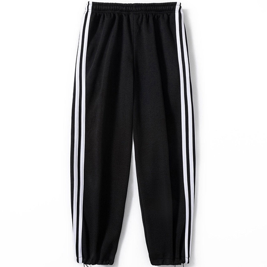 Lacezy - Stripe Sweatpants- Streetwear Fashion - lacezy.com