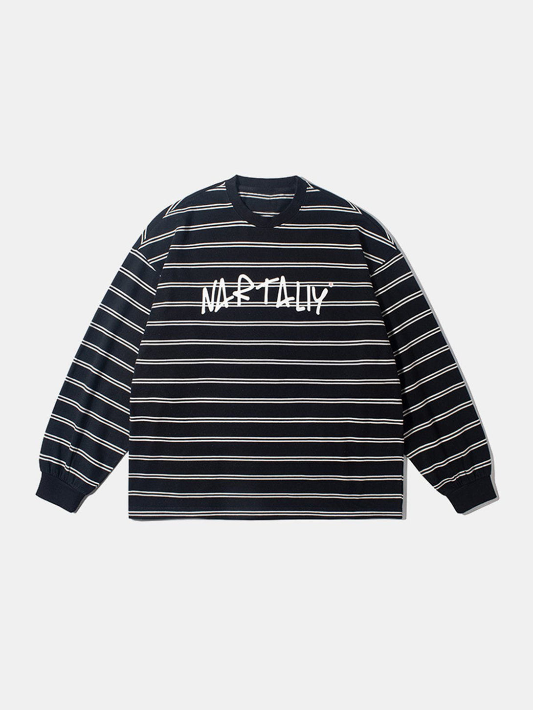 Lacezy - Stripe Sweatshirt- Streetwear Fashion - lacezy.com