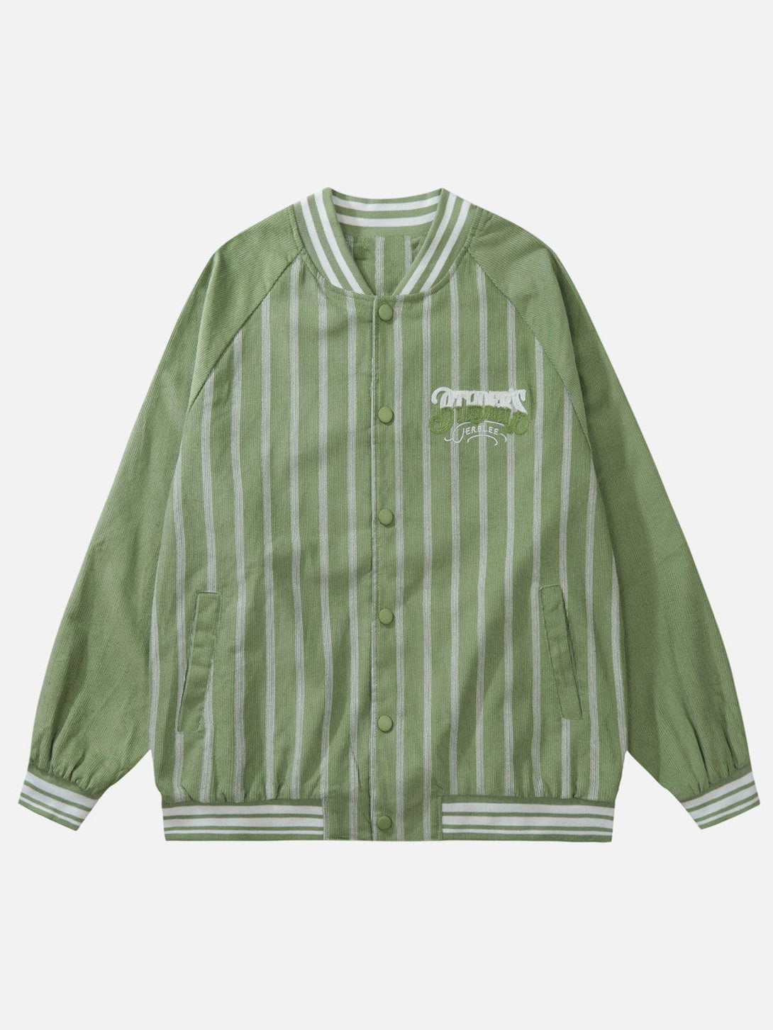 Lacezy - Stripe Varsity Jacket- Streetwear Fashion - lacezy.com