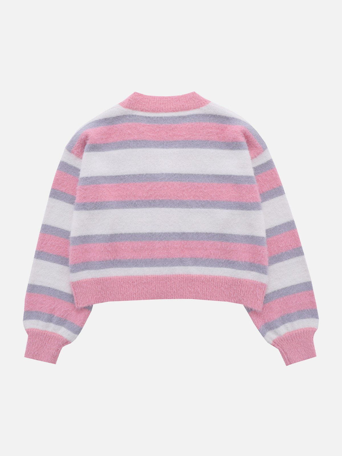 Lacezy - Striped Clashing Colours Cardigan- Streetwear Fashion - lacezy.com