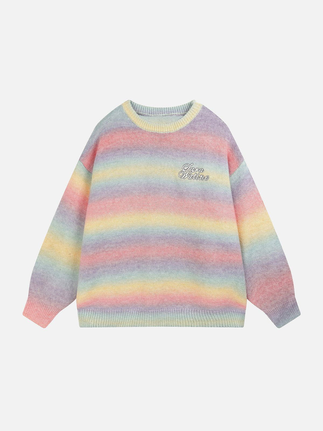 Lacezy - Striped Gradient Sweater- Streetwear Fashion - lacezy.com