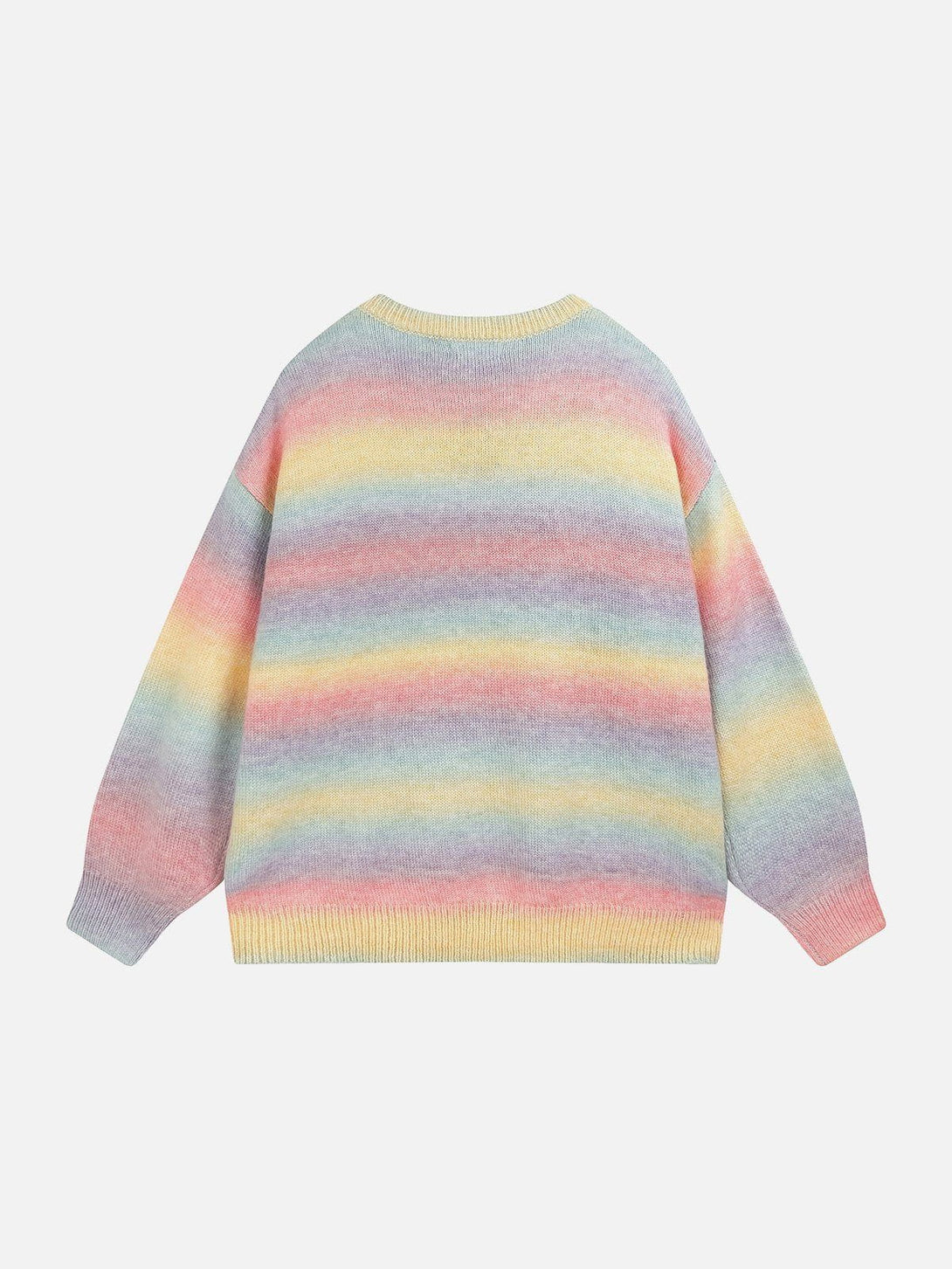 Lacezy - Striped Gradient Sweater- Streetwear Fashion - lacezy.com