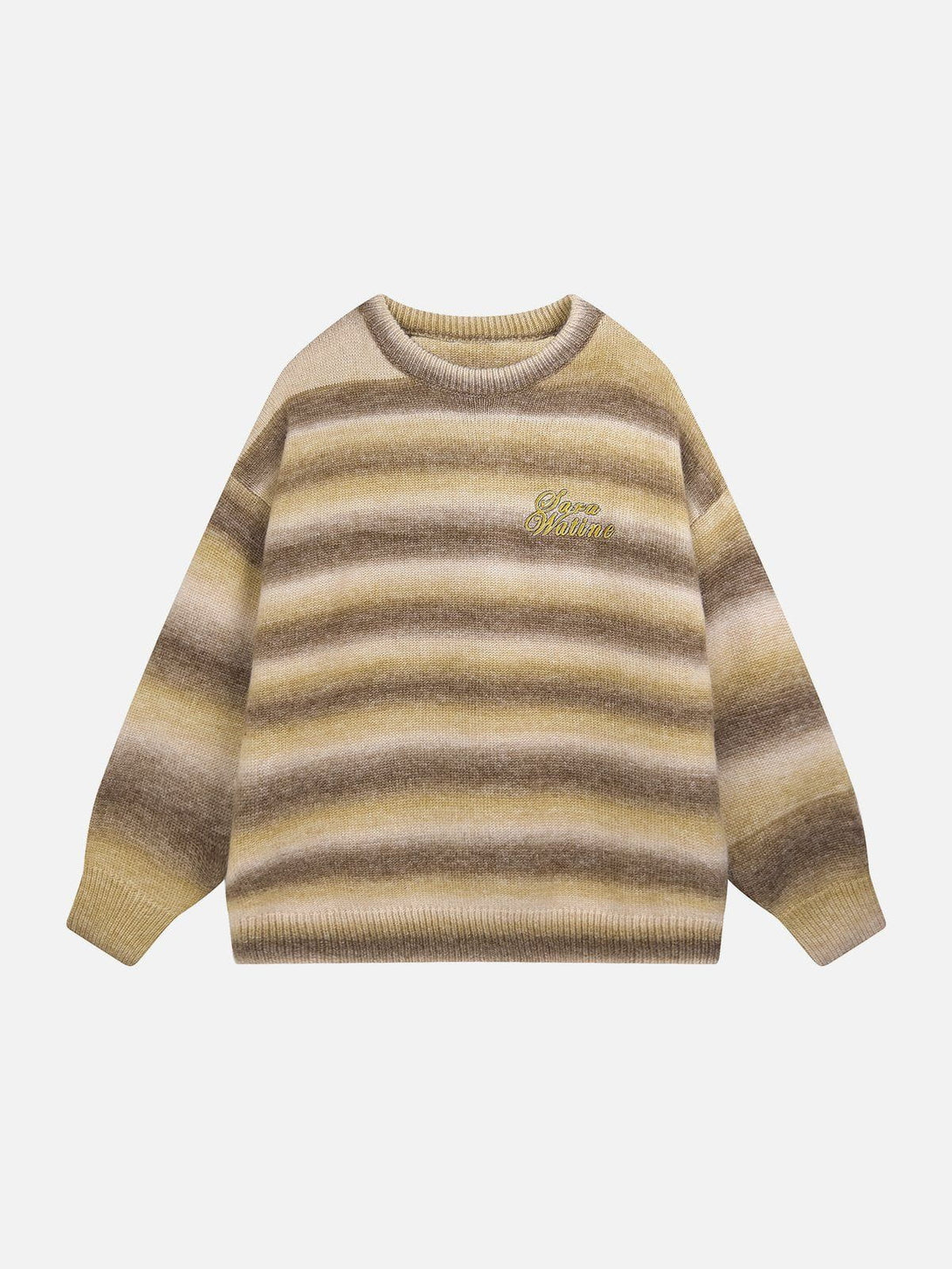 Lacezy - Striped Gradient Sweater- Streetwear Fashion - lacezy.com