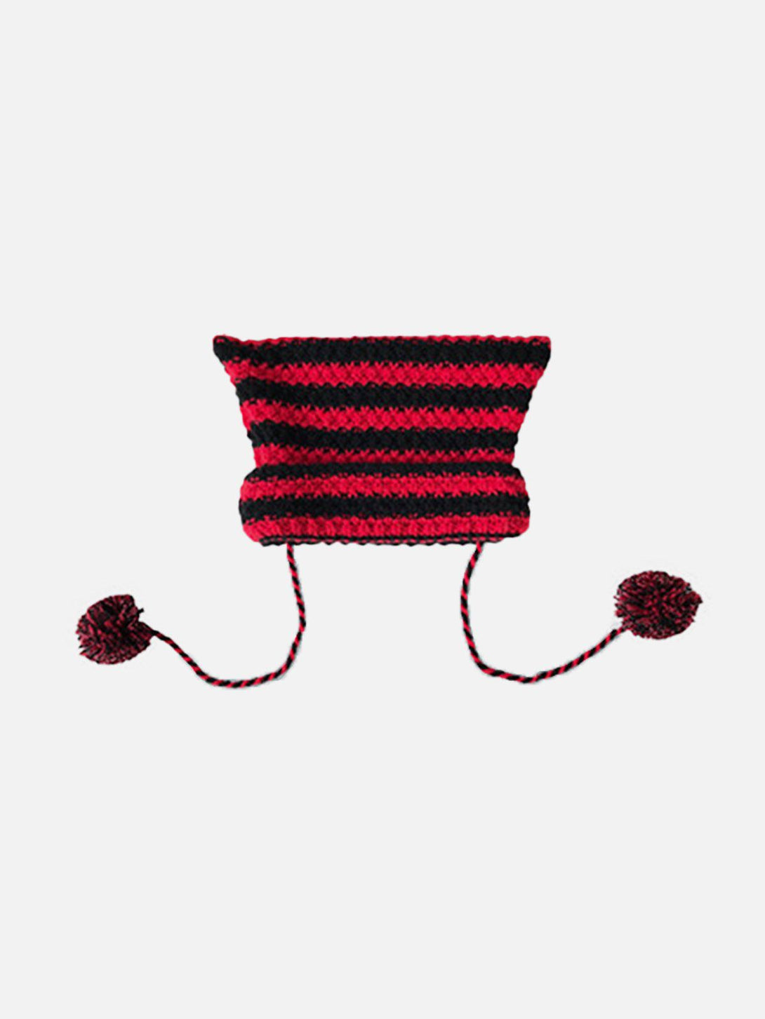 Lacezy - Striped Little Devil Cat Ear Hat- Streetwear Fashion - lacezy.com