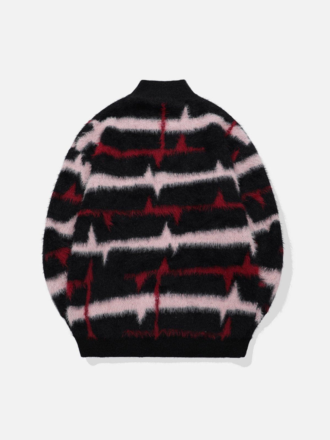 Lacezy - Striped Metal Trim Sweater- Streetwear Fashion - lacezy.com