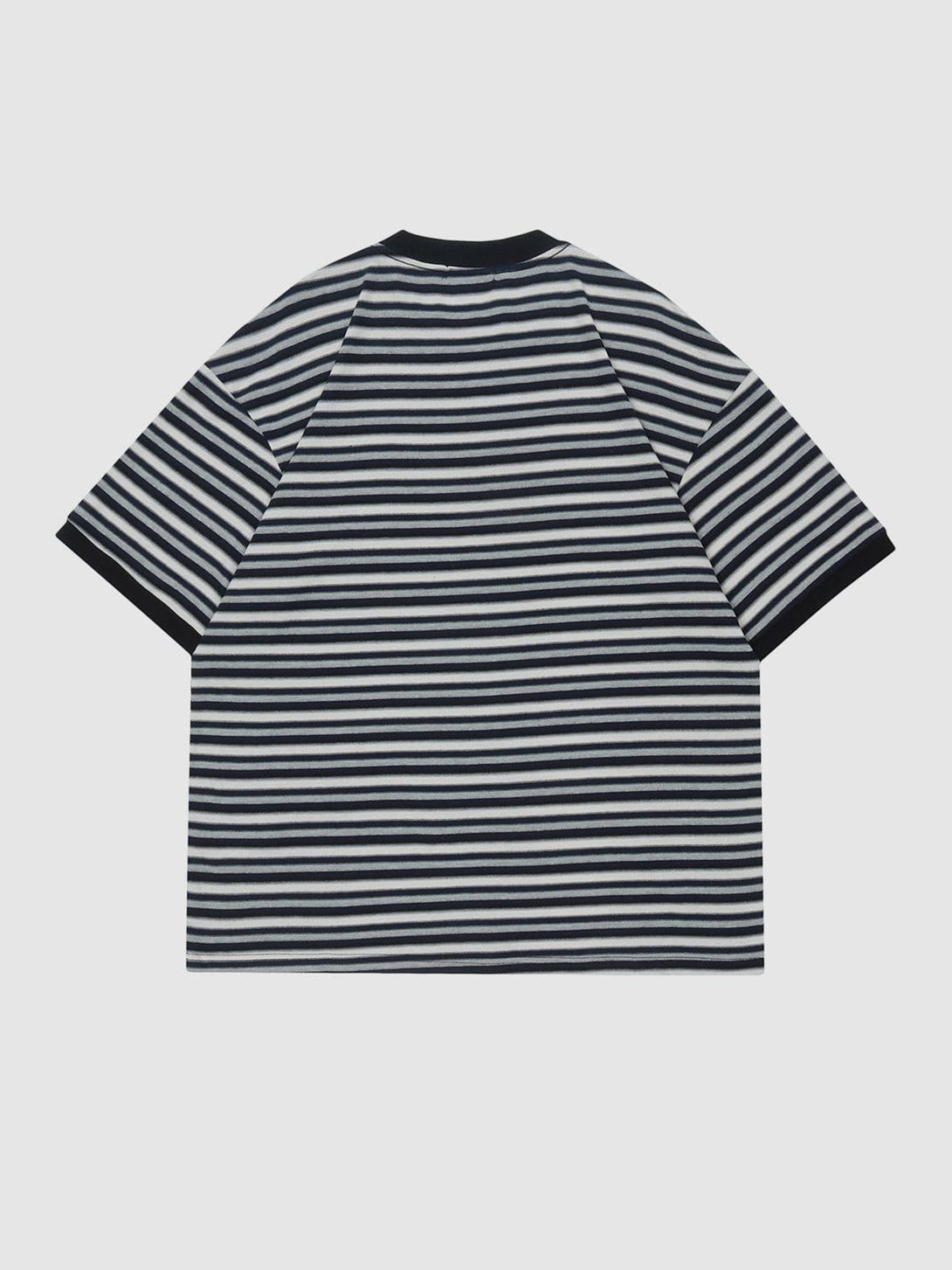 Lacezy - Stripes Color Clash Tee- Streetwear Fashion - lacezy.com