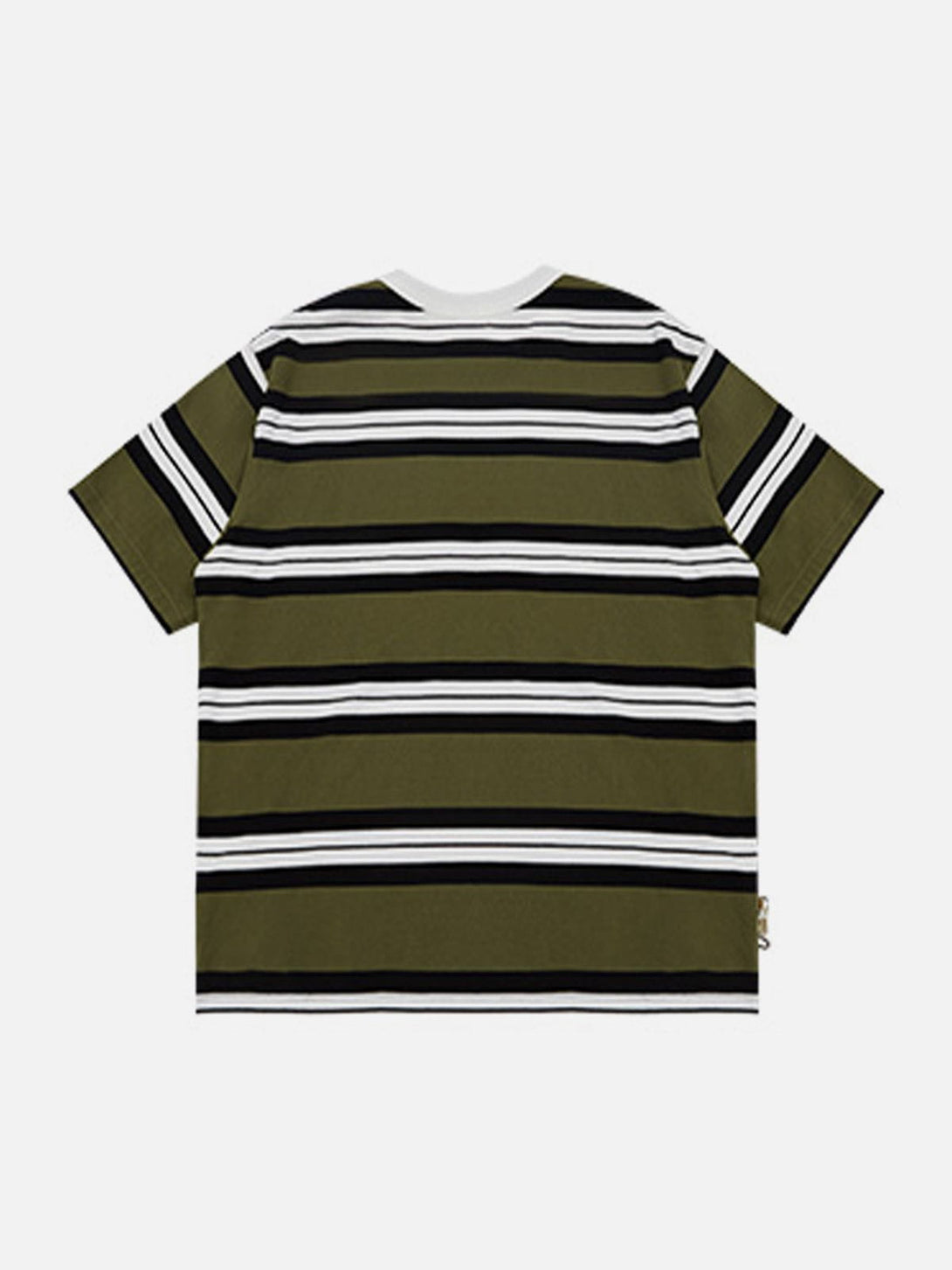 Lacezy - Stripes Print Cotton Tee- Streetwear Fashion - lacezy.com