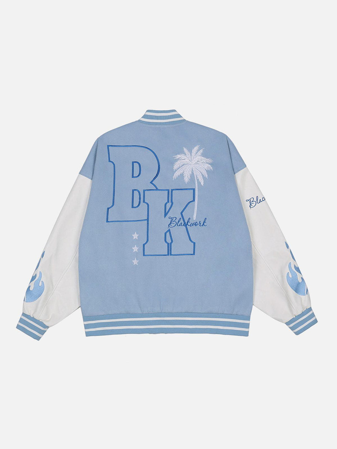 Lacezy - Suede Contrast Varsity Jacket- Streetwear Fashion - lacezy.com