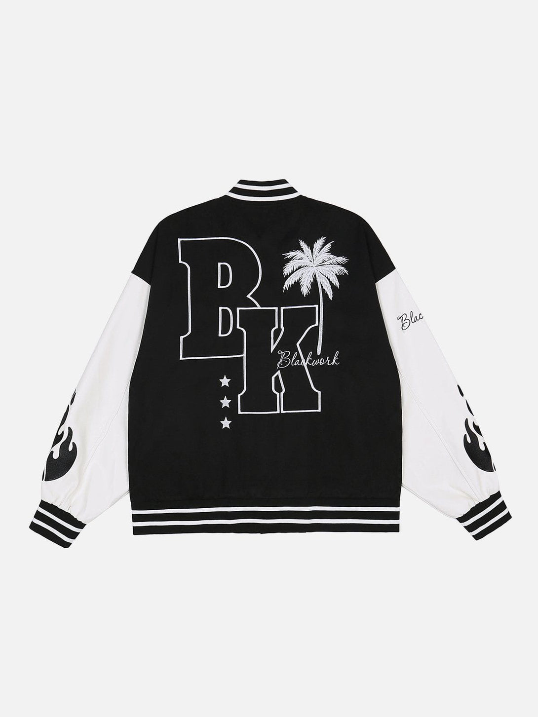 Lacezy - Suede Contrast Varsity Jacket- Streetwear Fashion - lacezy.com