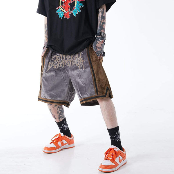 Lacezy - Suede Shorts- Streetwear Fashion - lacezy.com