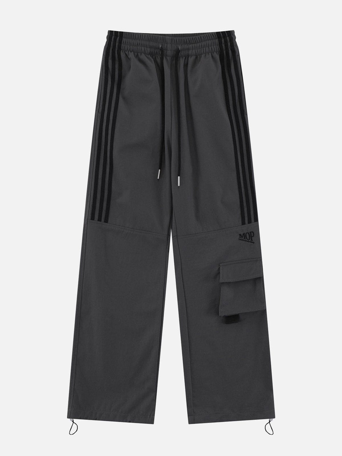 Lacezy - Tapered Leg Striped Sweatpants- Streetwear Fashion - lacezy.com