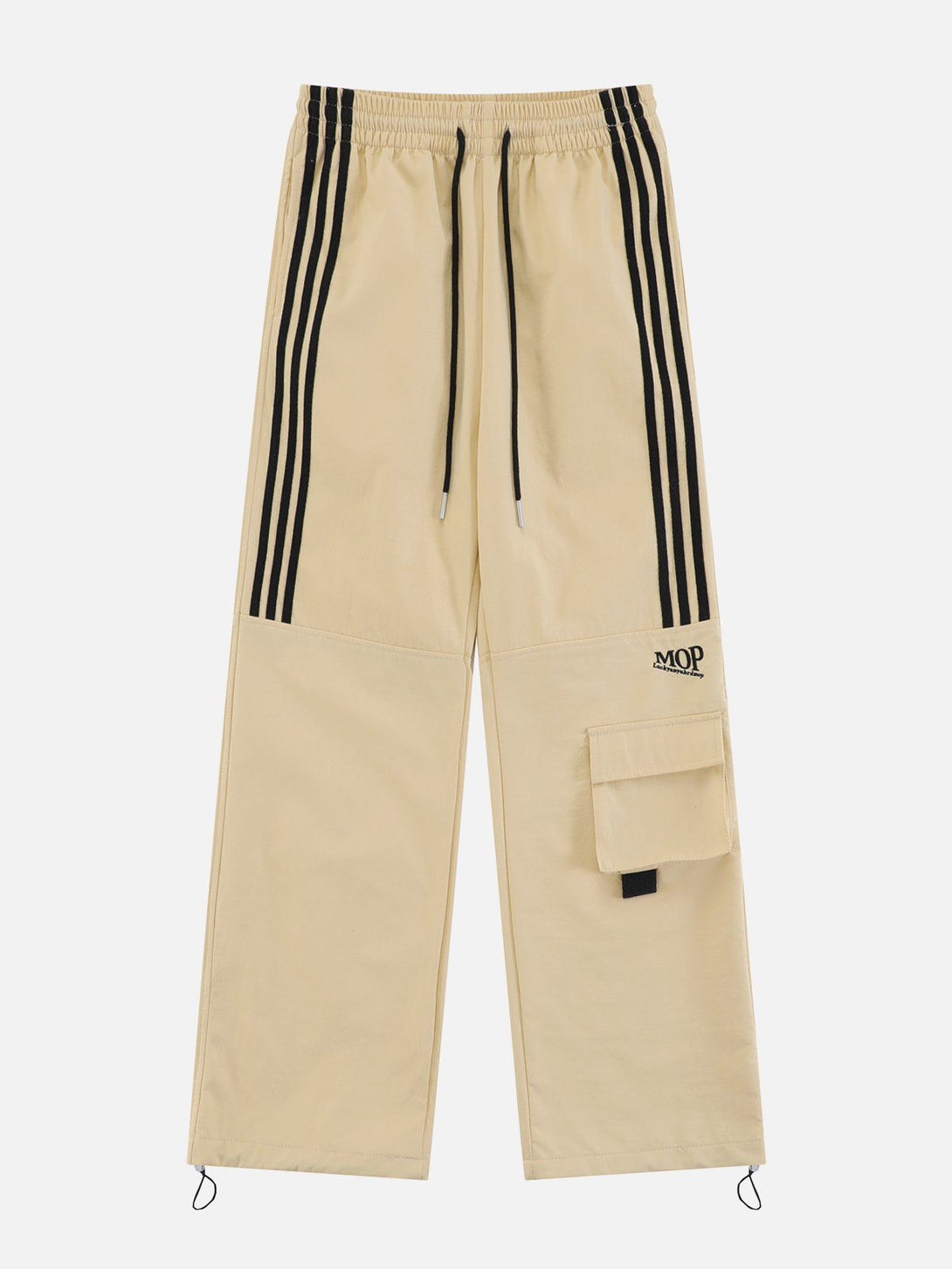 Lacezy - Tapered Leg Striped Sweatpants- Streetwear Fashion - lacezy.com