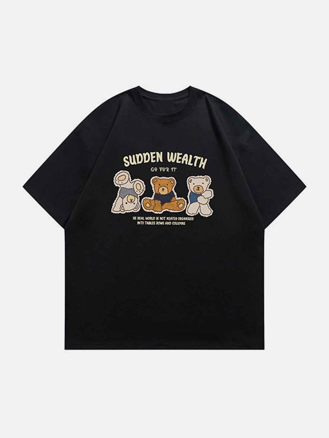 Lacezy - Teddy Bear Print Tee- Streetwear Fashion - lacezy.com