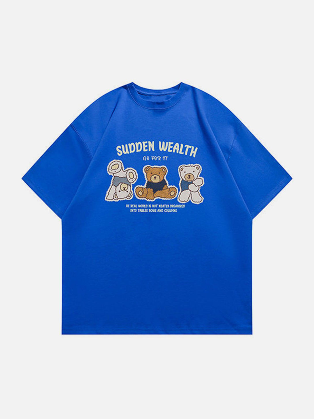 Lacezy - Teddy Bear Print Tee- Streetwear Fashion - lacezy.com