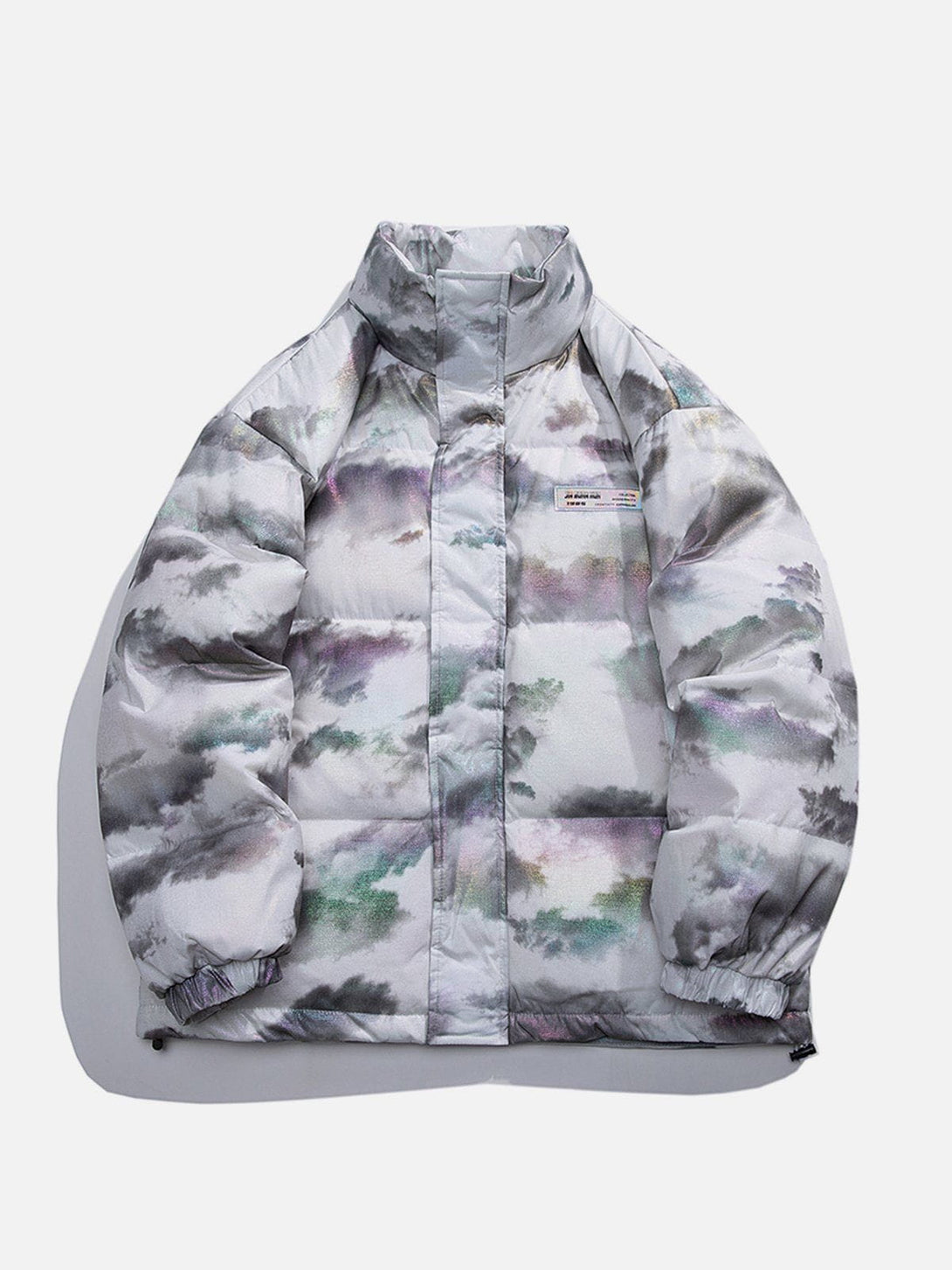 Lacezy - Tie Dye Camouflage Winter Coat- Streetwear Fashion - lacezy.com