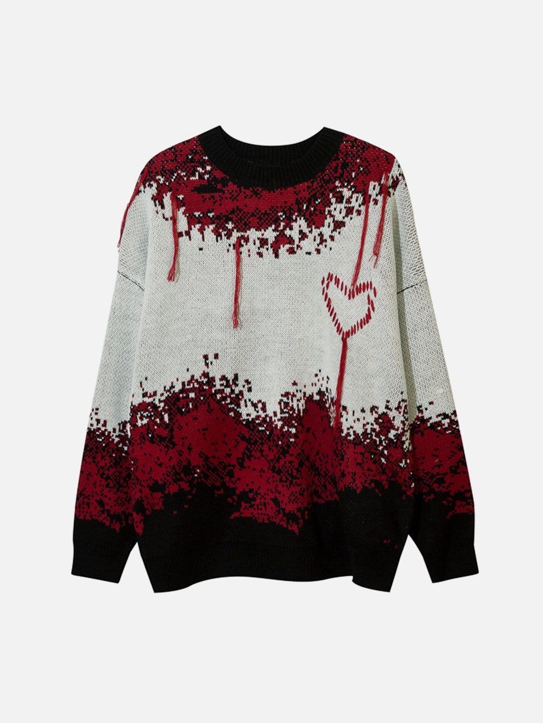 Lacezy - Tie Dye Fringe Sweater- Streetwear Fashion - lacezy.com