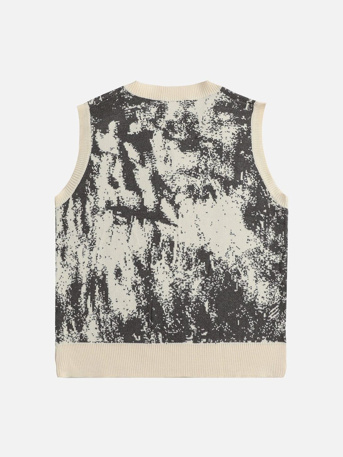 Lacezy - Tie Dye Jacquard Sweater Vest- Streetwear Fashion - lacezy.com