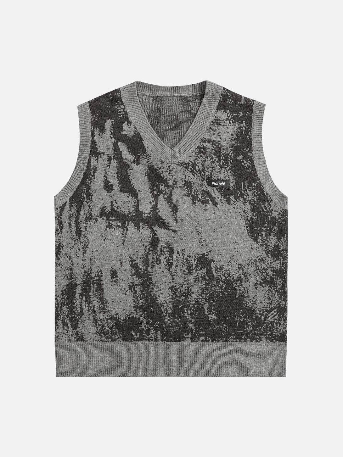 Lacezy - Tie Dye Jacquard Sweater Vest- Streetwear Fashion - lacezy.com