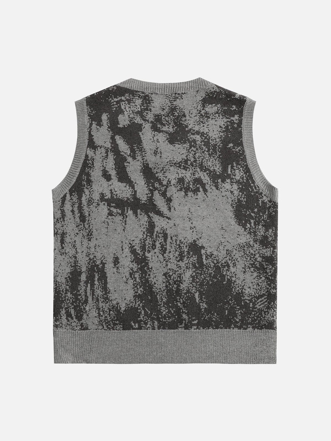 Lacezy - Tie Dye Jacquard Sweater Vest- Streetwear Fashion - lacezy.com