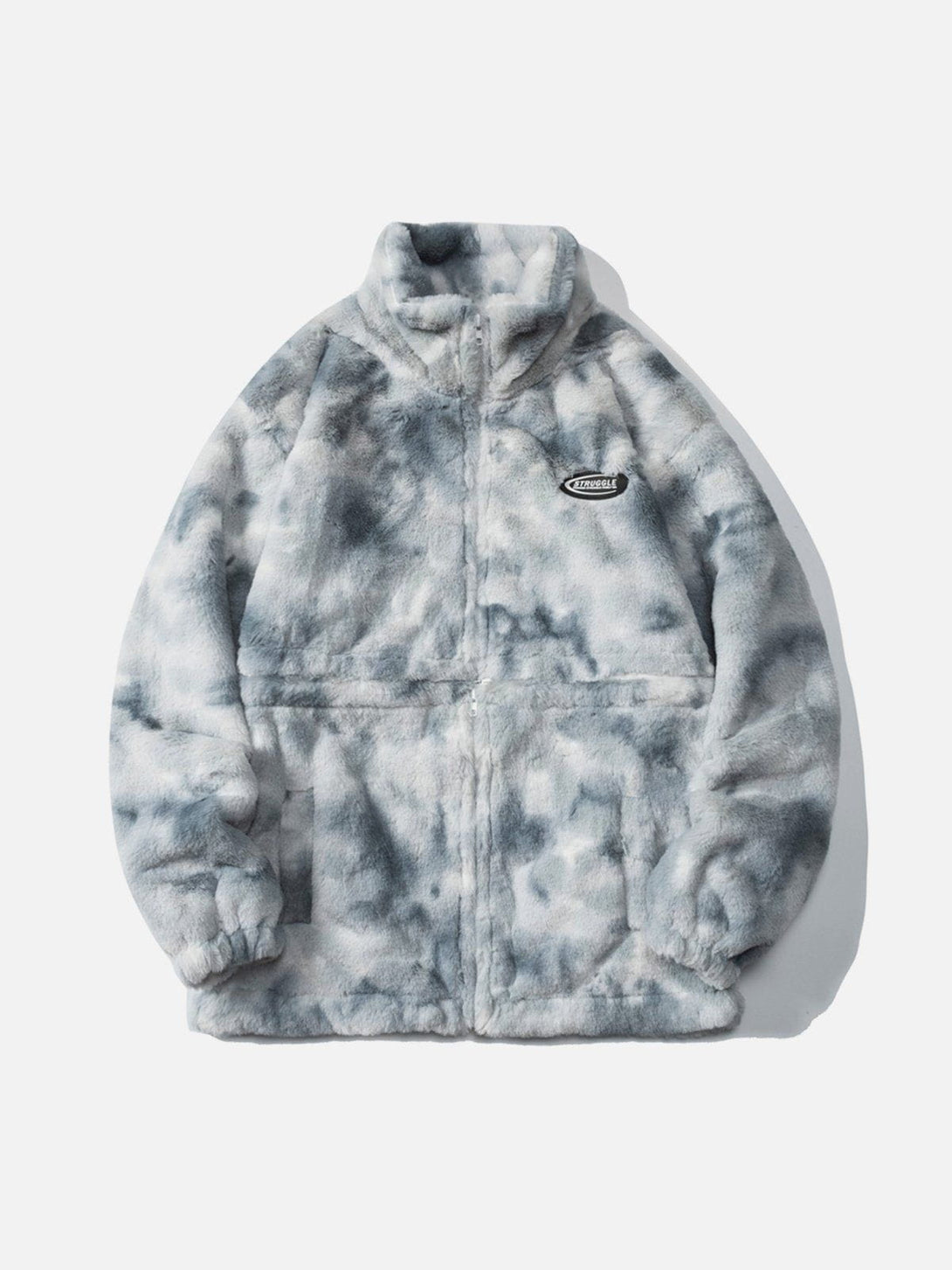 Lacezy - Tie-Dye Two-Wear Sherpa Suit- Streetwear Fashion - lacezy.com