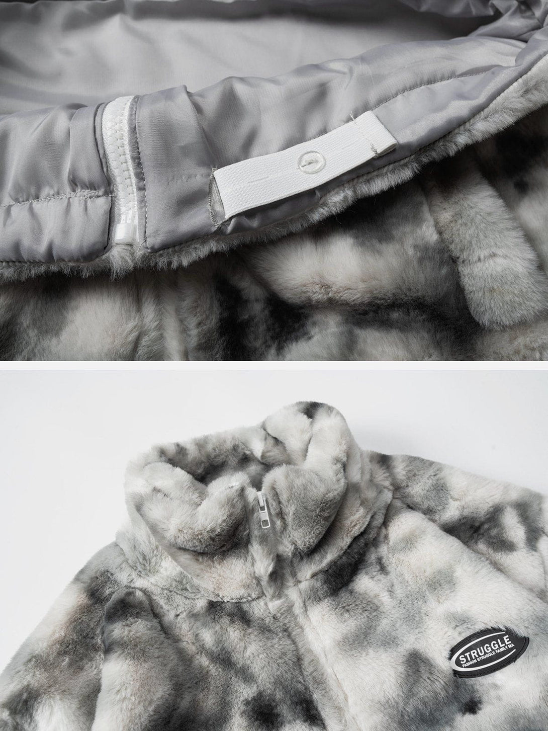 Lacezy - Tie-Dye Two-Wear Sherpa Suit- Streetwear Fashion - lacezy.com