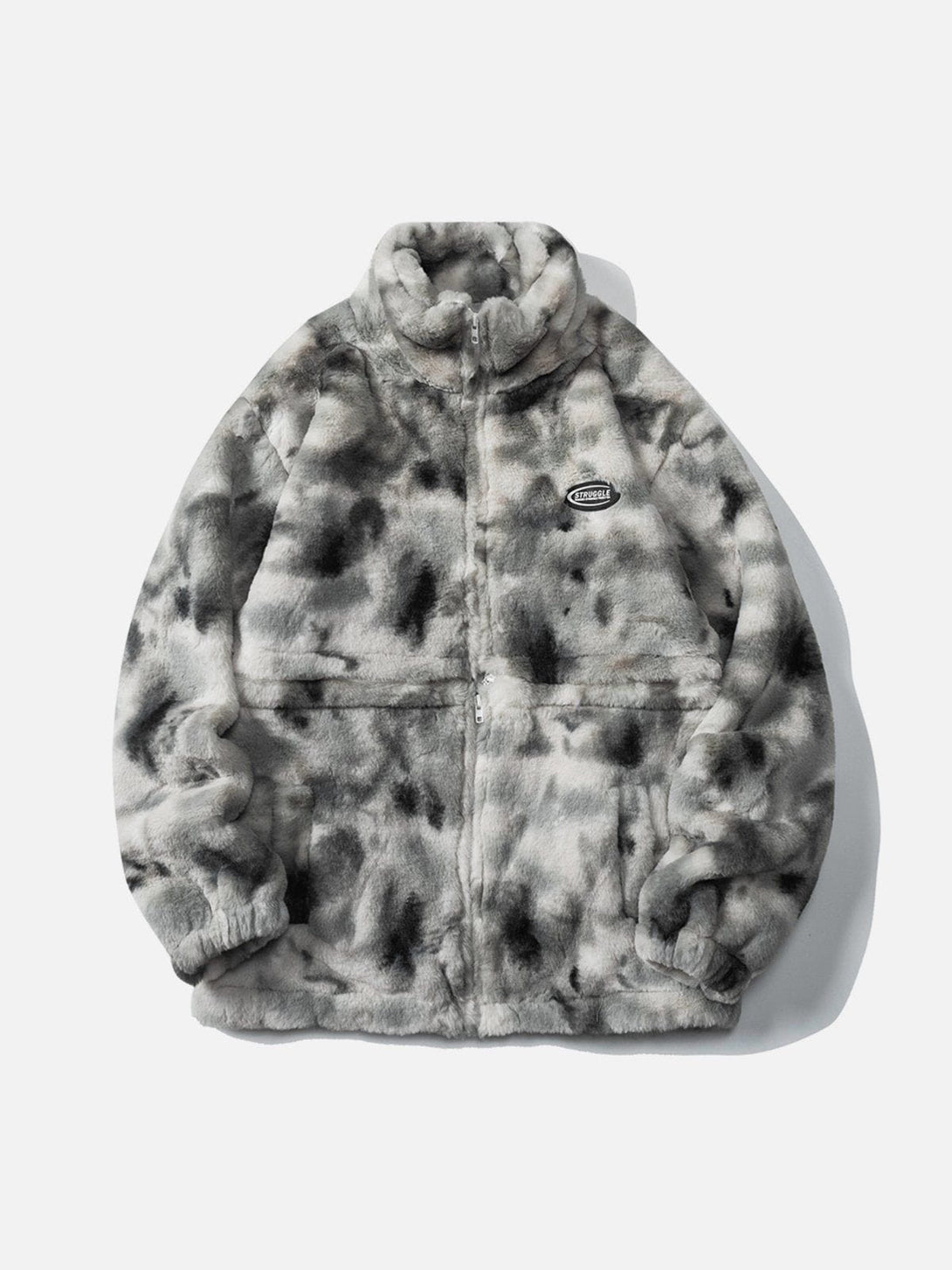 Lacezy - Tie-Dye Two-Wear Sherpa Suit- Streetwear Fashion - lacezy.com