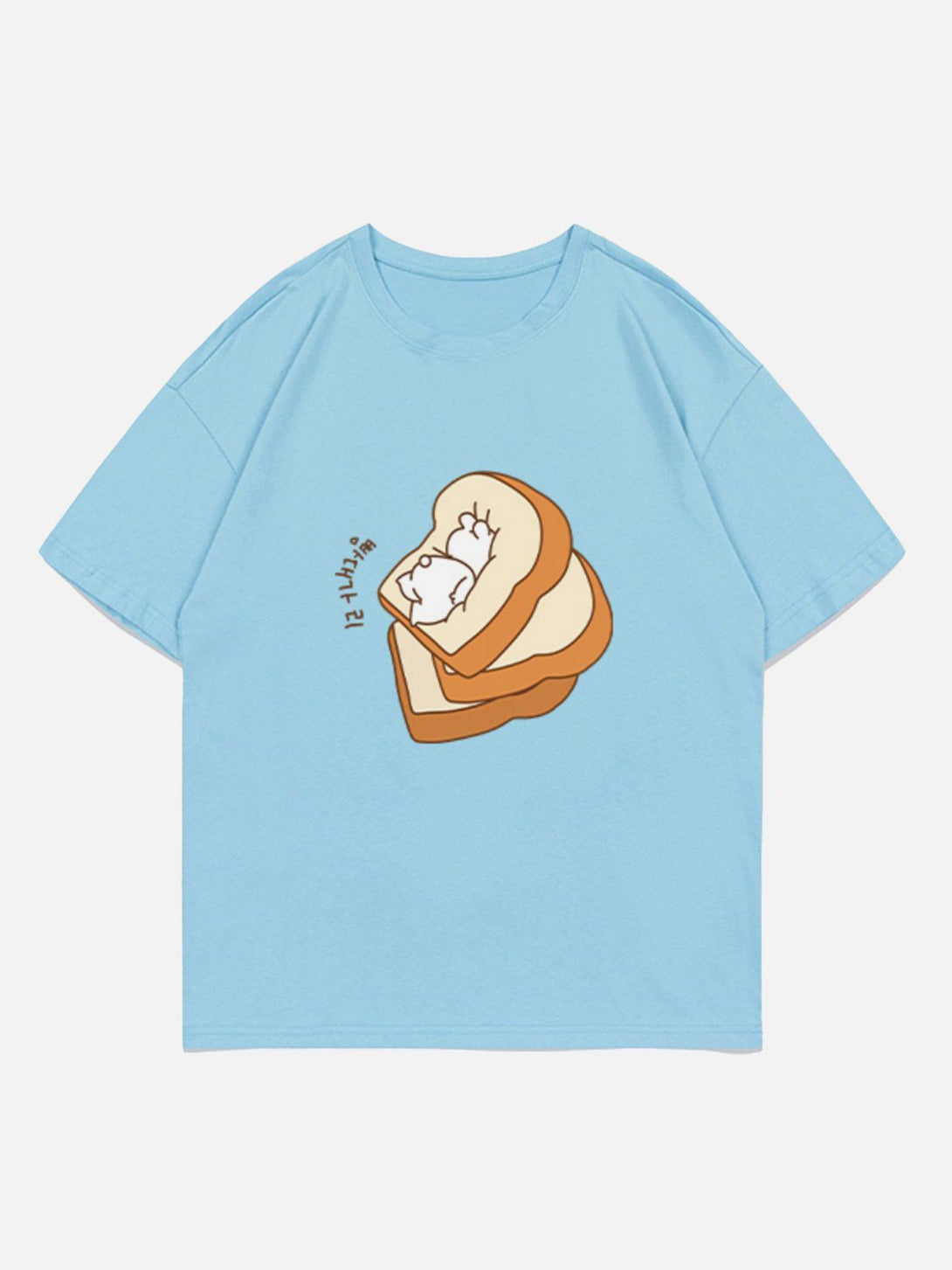 Lacezy - Toast Rabbit Print Tee- Streetwear Fashion - lacezy.com