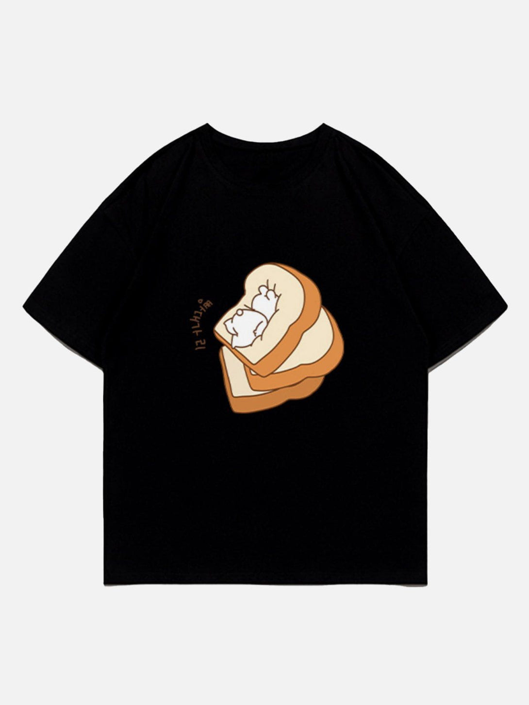 Lacezy - Toast Rabbit Print Tee- Streetwear Fashion - lacezy.com