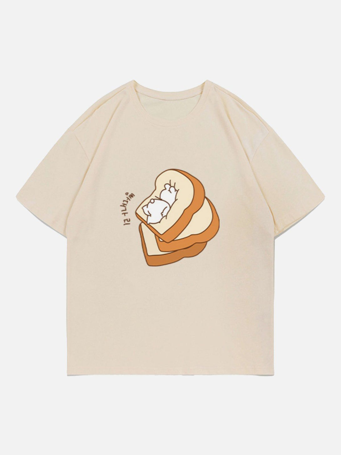 Lacezy - Toast Rabbit Print Tee- Streetwear Fashion - lacezy.com