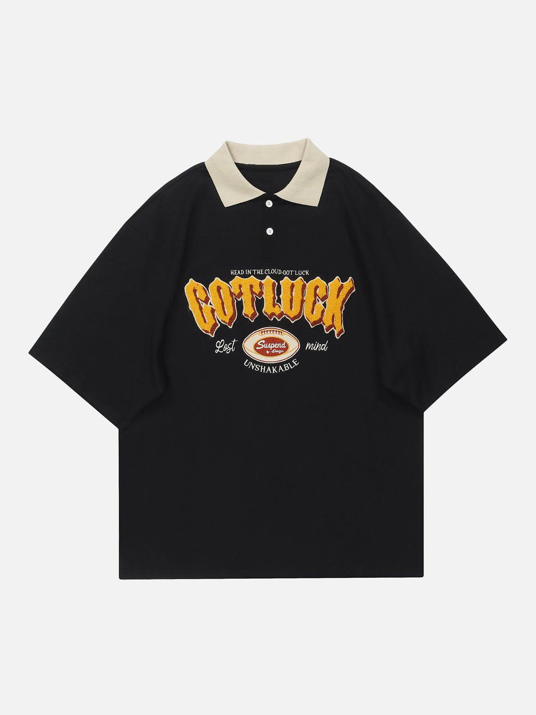 Lacezy - Towel Embroidery Rugby Embroidery Polo Tee- Streetwear Fashion - lacezy.com