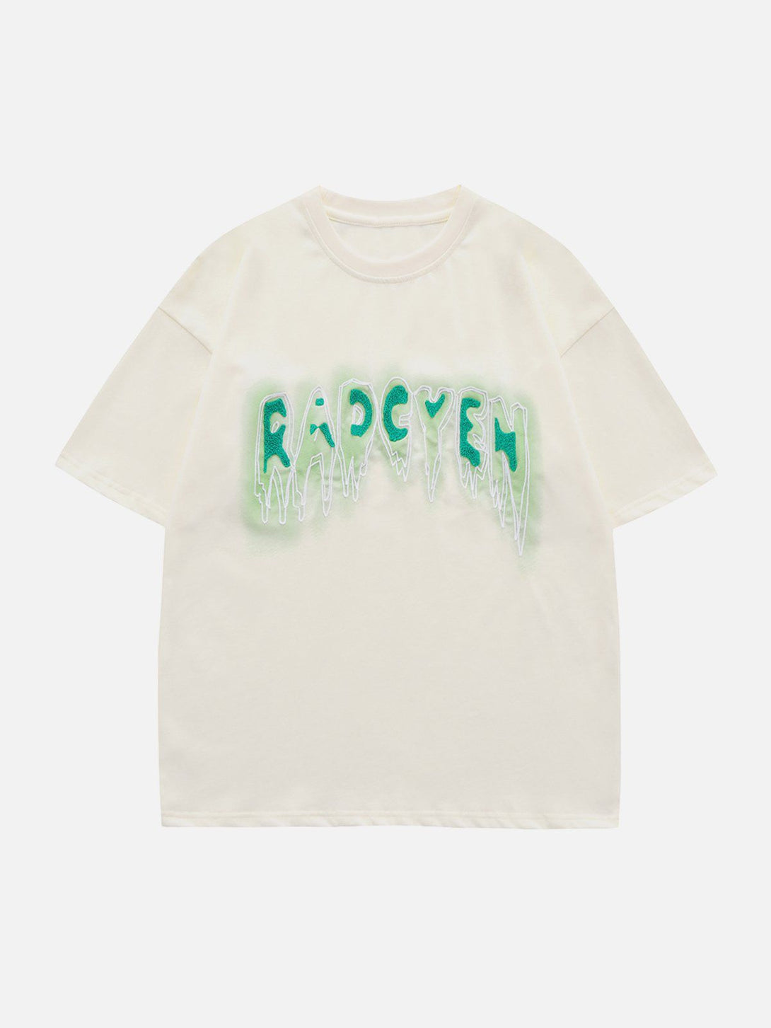 Lacezy - Towel embroidery Letter Tee- Streetwear Fashion - lacezy.com