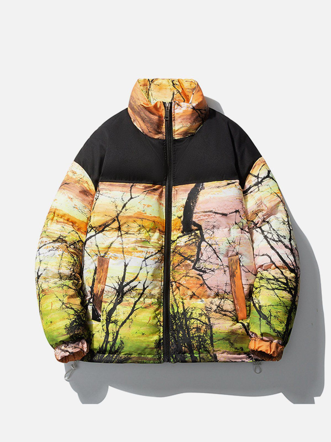 Lacezy - Tree Pattern Winter Coat- Streetwear Fashion - lacezy.com