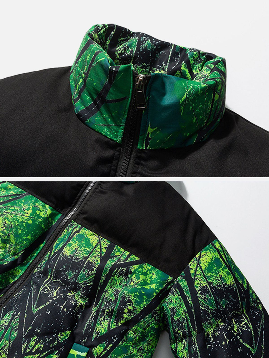 Lacezy - Tree Pattern Winter Coat- Streetwear Fashion - lacezy.com