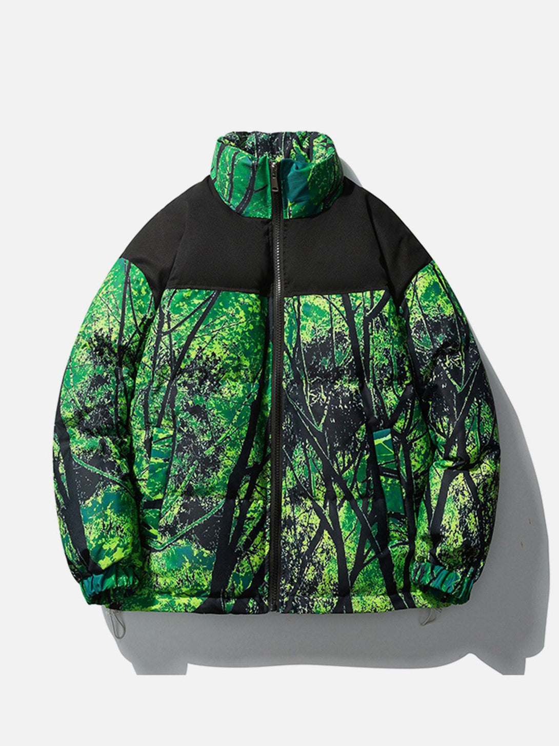 Lacezy - Tree Pattern Winter Coat- Streetwear Fashion - lacezy.com