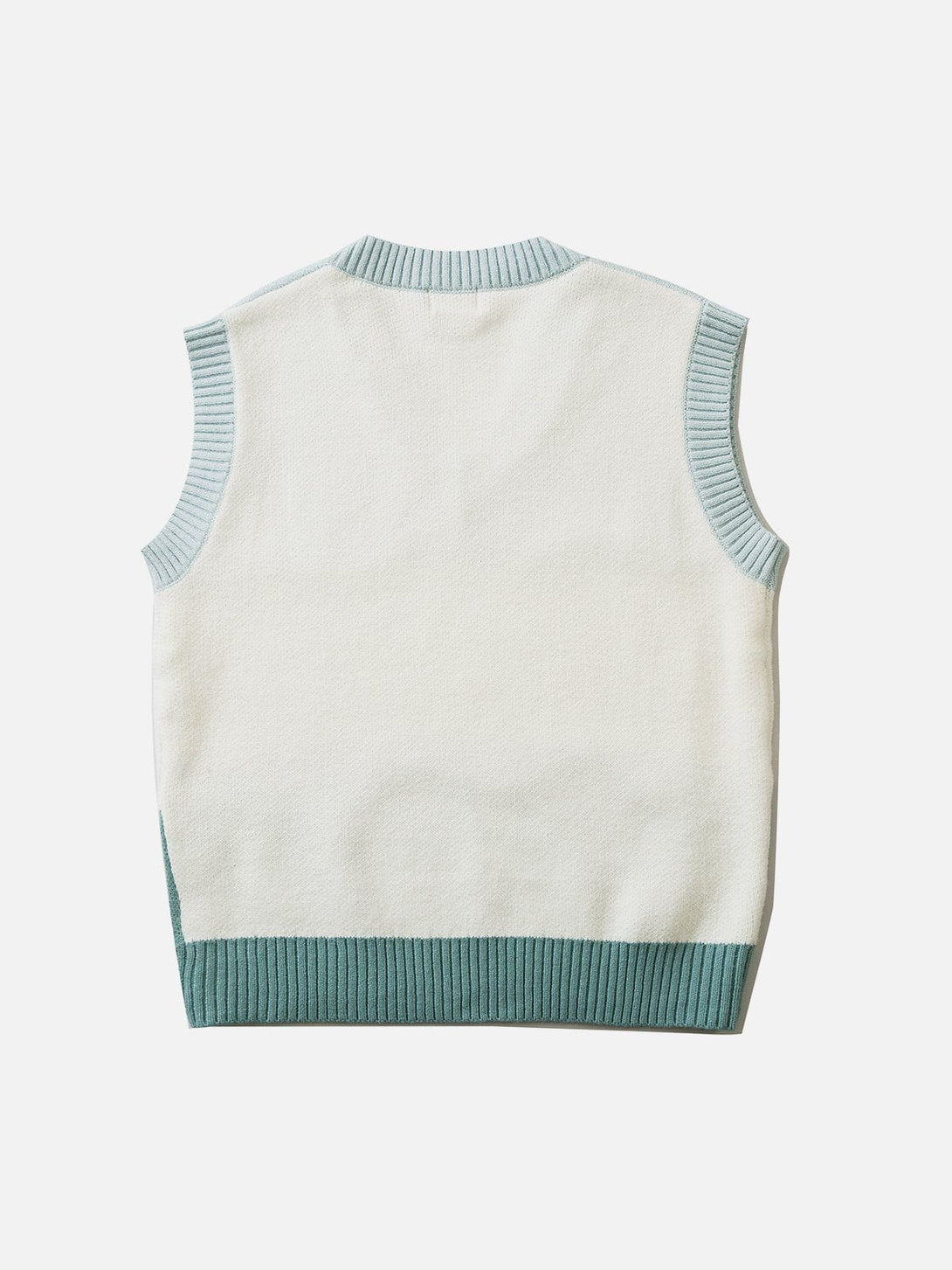 Lacezy - Tricolor Stitching Stripes Sweater Vest- Streetwear Fashion - lacezy.com