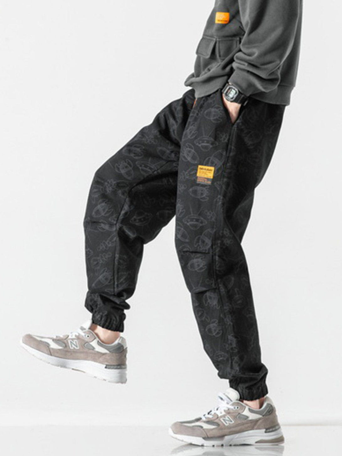 Lacezy - UFO Pattern Pants- Streetwear Fashion - lacezy.com