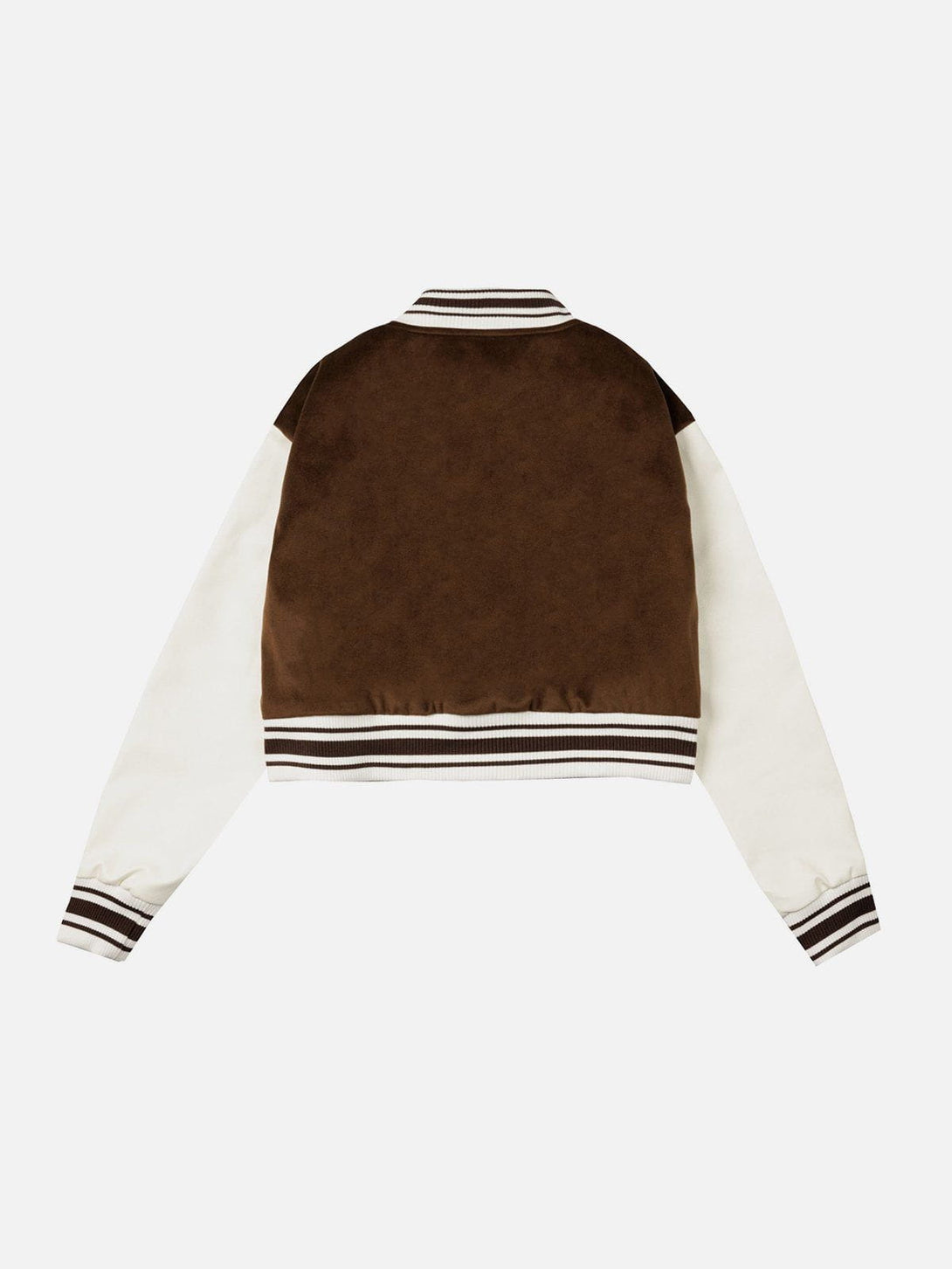 Lacezy - Velvet Short Varsity Jacket- Streetwear Fashion - lacezy.com