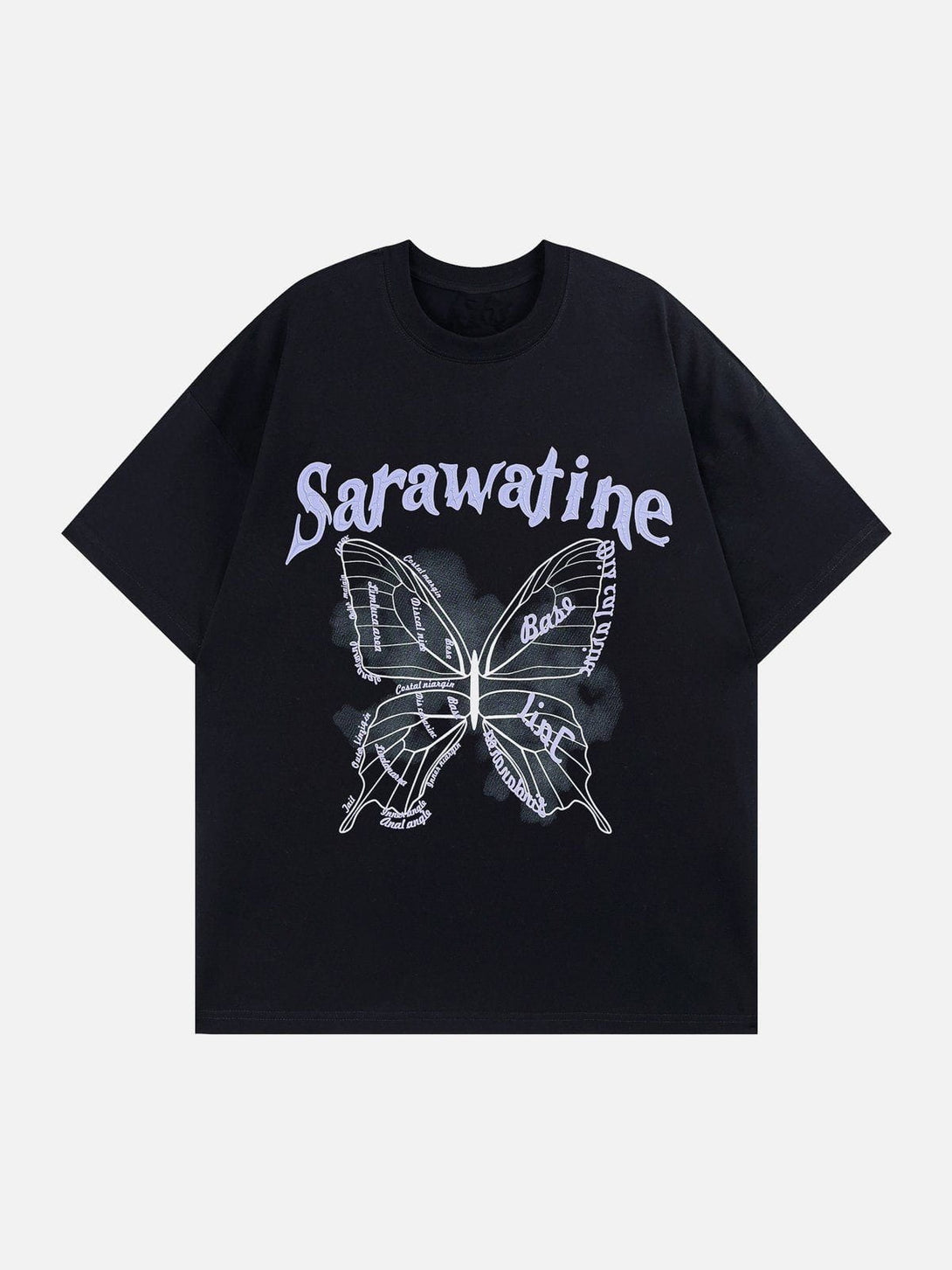 Lacezy - Vintage Butterfly Print Tee- Streetwear Fashion - lacezy.com