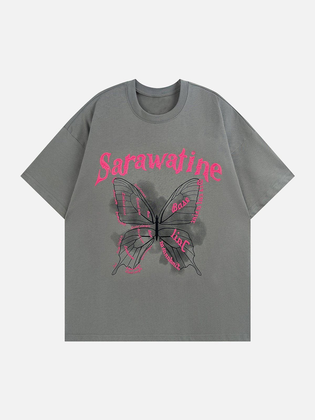 Lacezy - Vintage Butterfly Print Tee- Streetwear Fashion - lacezy.com